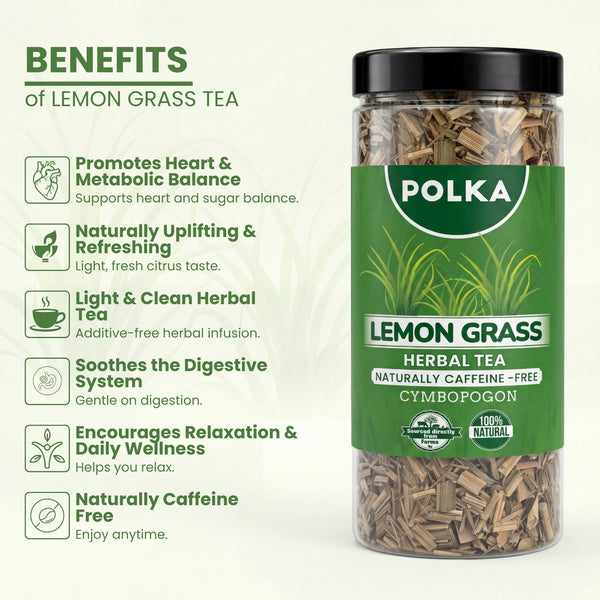 Polka Lemongrass Herbal Tea (Cymbopogon)