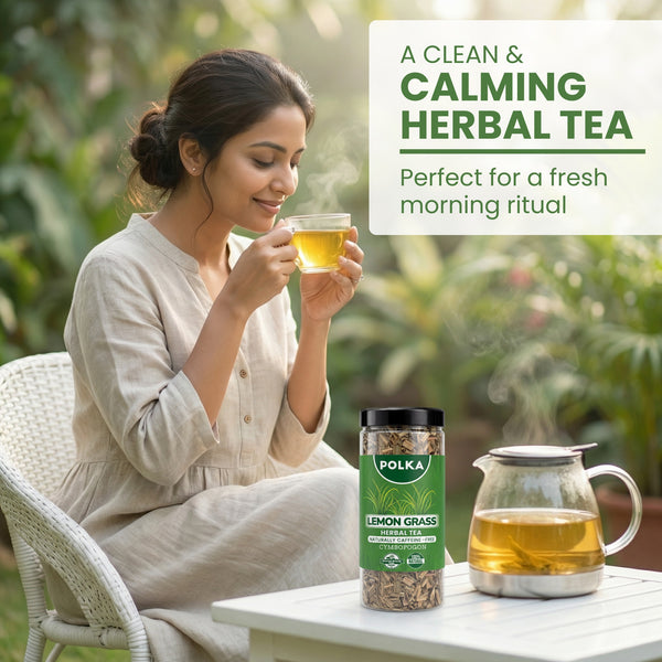 Polka Lemongrass Herbal Tea (Cymbopogon)
