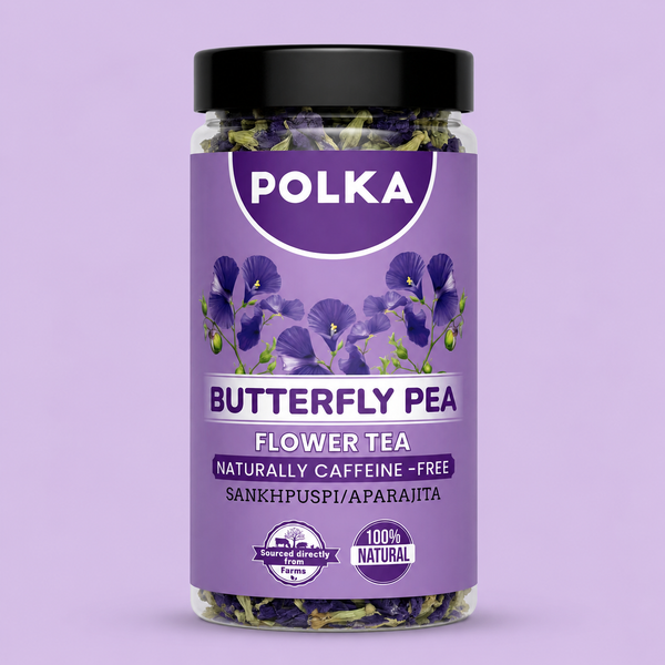 Polka Butterfly Pea Flower Tea (Sankhpushpi/Aparajita)