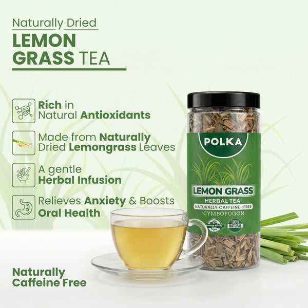 Polka Lemongrass Herbal Tea (Cymbopogon)