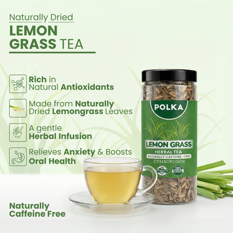 Polka Lemongrass Herbal Tea (Cymbopogon)