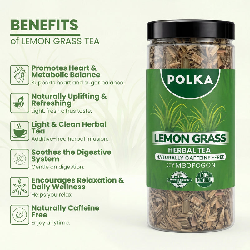 Polka Lemongrass Herbal Tea (Cymbopogon)