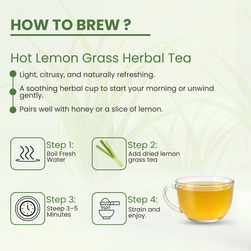 Polka Lemongrass Herbal Tea (Cymbopogon)