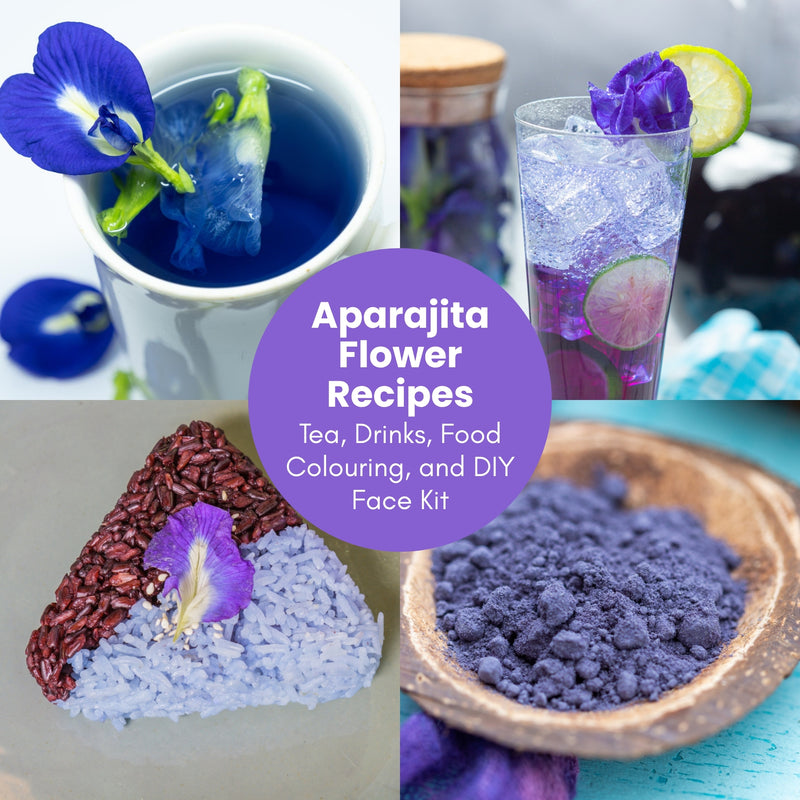 Polka Butterfly Pea Flower Tea (Sankhpushpi/Aparajita)
