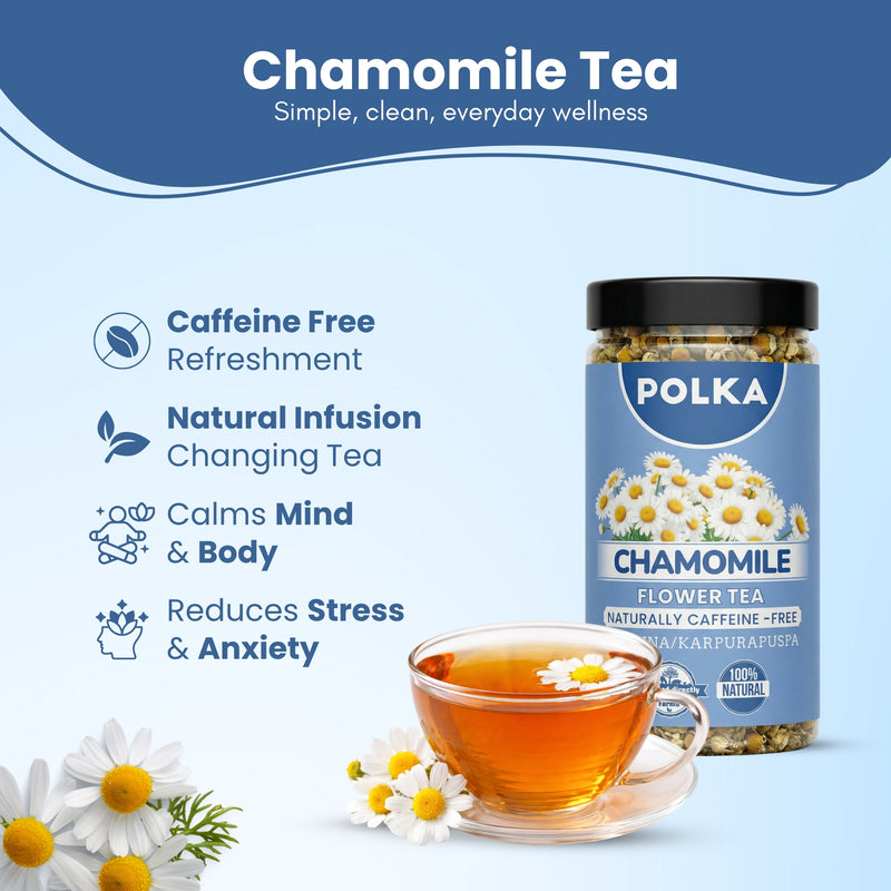 POLKA Chamomile Flower Tea (Babuna/Karpurapuspa)