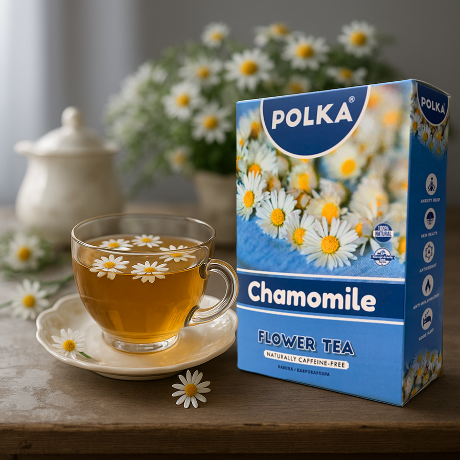 POLKA Chamomile Flower Tea (Babuna/Karpurapuspa) (150 gms)