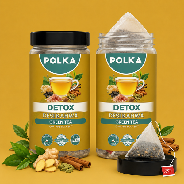 Polka Detox Desi Kahwa Green Tea