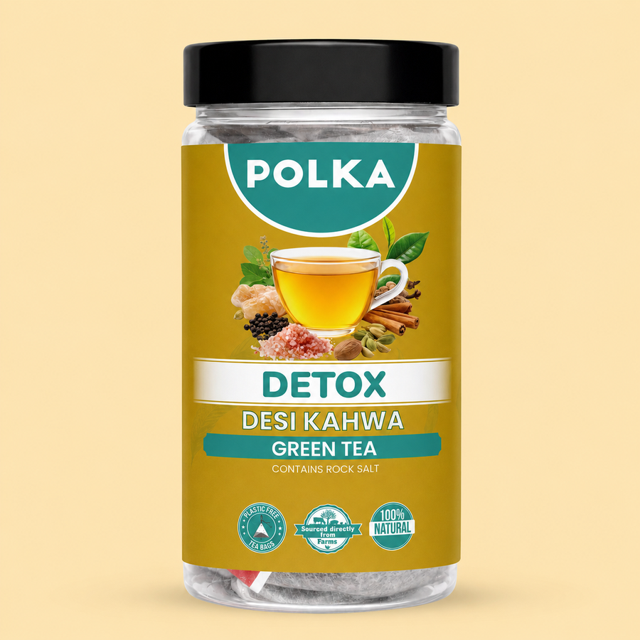 Polka Detox Desi Kahwa Green Tea