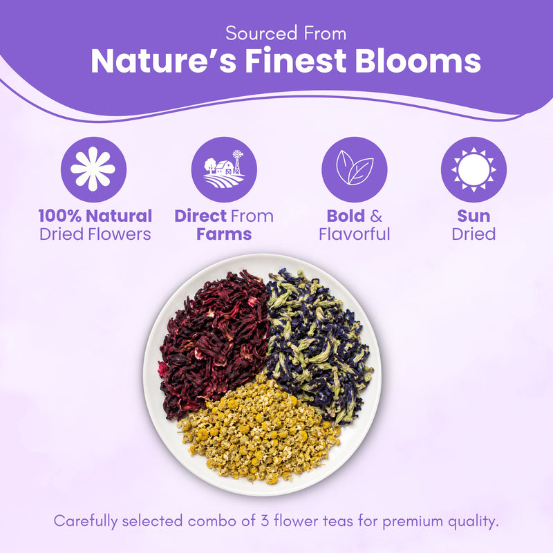 POLKA 3-in-1 Herbal Flower Tea Combo