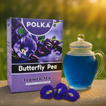 Polka Butterfly Pea Flower Tea (Sankhpushpi/Aparajita) (200gms)