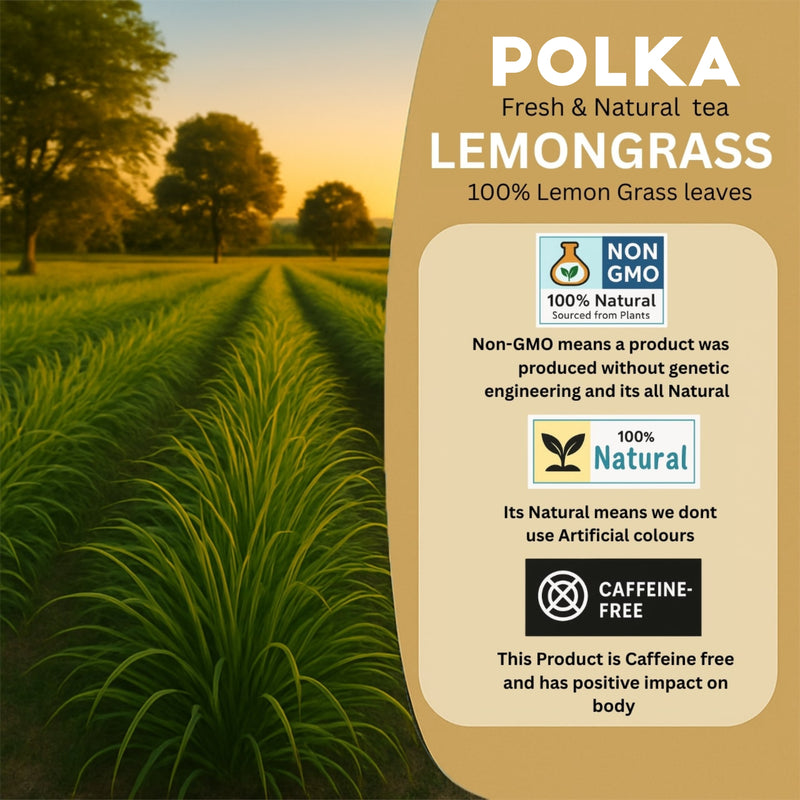 Polka Lemongrass Herbal Tea (200 Grams)