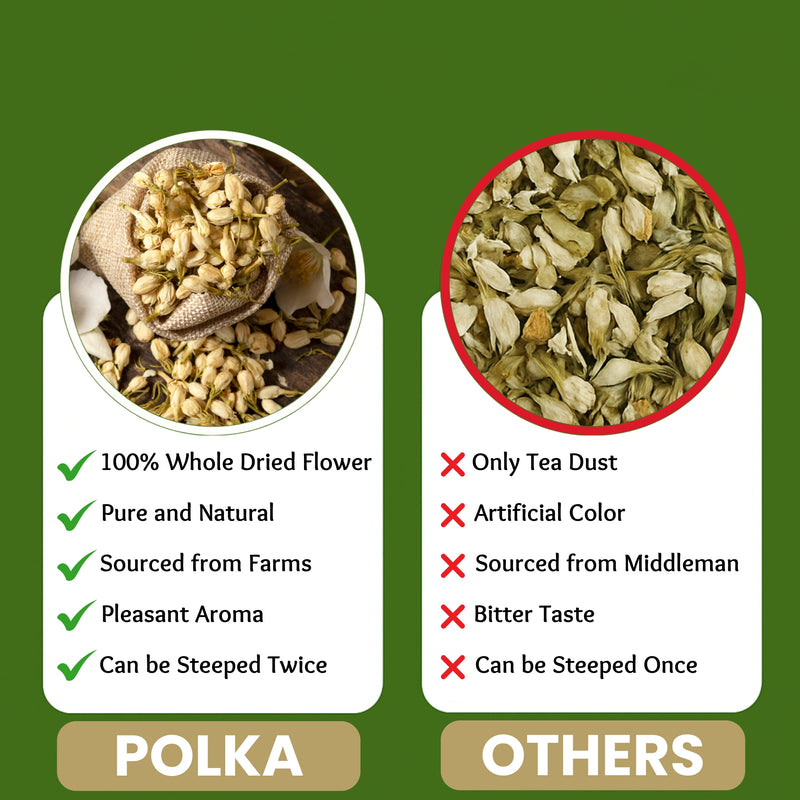 POLKA Jasmine Flower Tea (Chameli/Mogra) (100 gms)