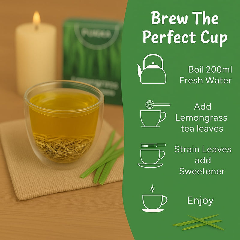 Polka Lemongrass Herbal Tea (200 Grams)